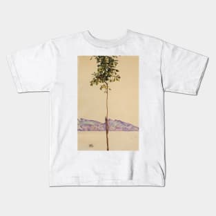 Egon Schiele - Little Tree Chestnut Tree At Lake Constance 1912 Kids T-Shirt